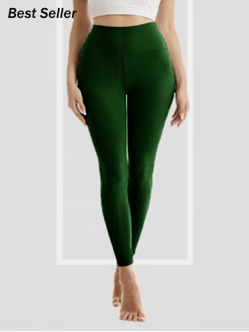 SEEMLESS STRETCHY FOOTLESS, FLEECE LINED TIGHTS